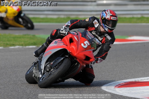 2009-05-10 Monza 0157 Superstock 1000 - Warm Up - Danny De Boer - Yamaha YZF R1